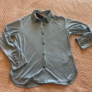 Chaser Blue Blouse Top